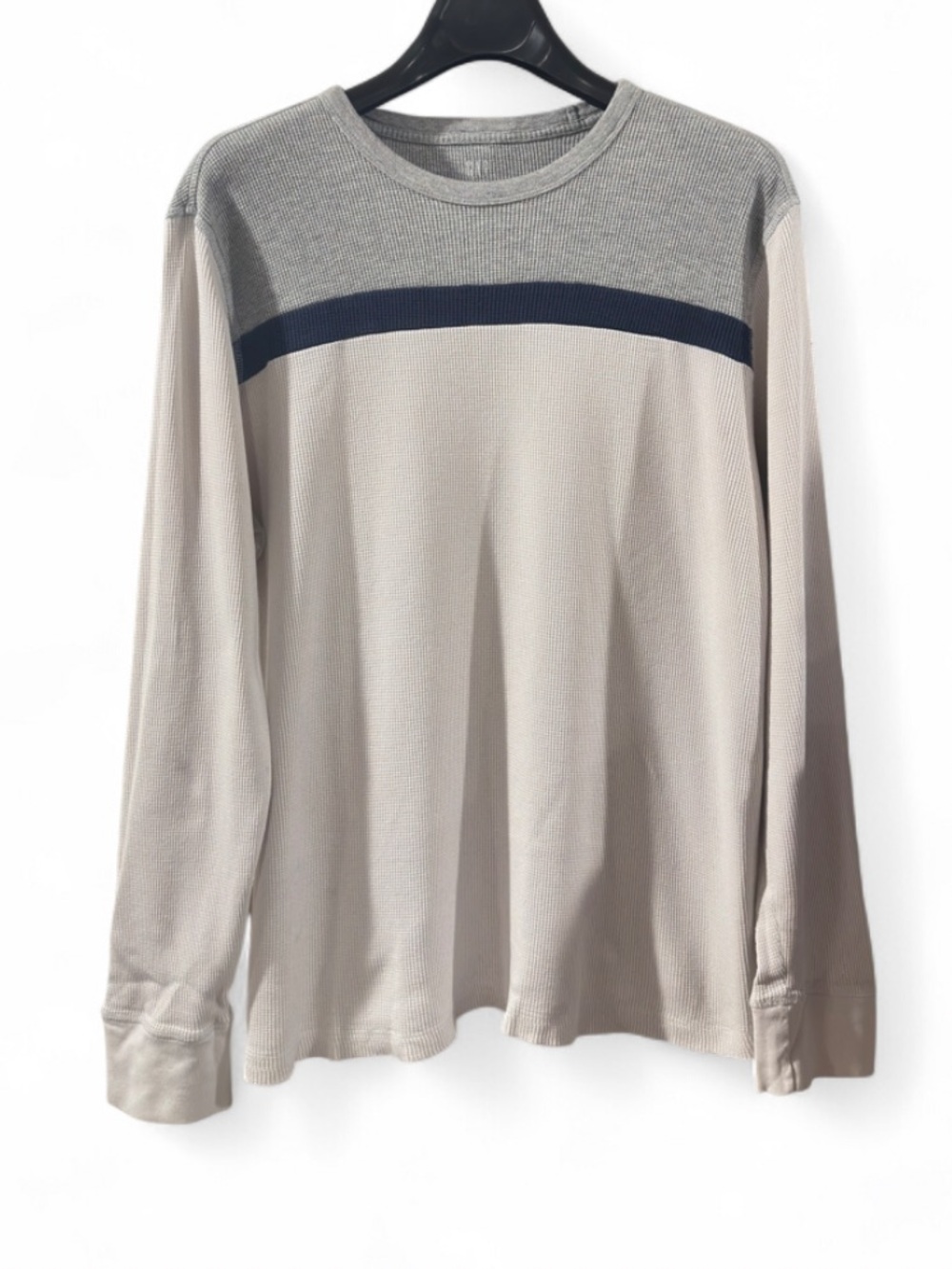 Y2K GAP Waffle Knit Long Sleeve Size Men’s XL